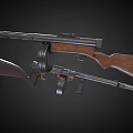 Submachine gun Somme M1931 assault rifle 3d model