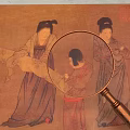 Brass Magnifying Glass As Daily Life Tool For Viewing Ancient Painting Details