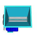 Durable Industrial Conveying Equipment With Blue Hopper Blue Motor And Silver Components