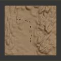 Sand Dunes With Drilling Equipment Tall Pillar Small Devices And Orange Square Structure