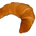 Golden Brown Flaky Croissant With Buttery Layers And Freshly Baked Texture