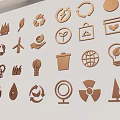 Eco Friendly Symbols Including Recycle Water Energy And Green Living Icons