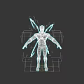 SpiderMan Game Movie Character With Red Blue Suit And Gold Mechanical Arms