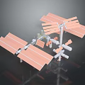 Advanced Satellite Equipment Featuring Solar Panels Mechanical Arms And Connecting Structures 3d model
