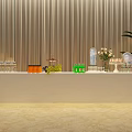 Professional Commercial Equipment For Event Display With Counter Fruits Drinks And Balloons