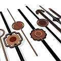 Decorative Furniture Handles Featuring Various Shapes Floral Patterns And Metal Craftsmanship For Home Decor