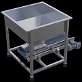 Industrial Hopper Conveyor Belt Feeding Equipment With Stainless Steel Frame And Motorized Drive