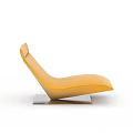 Modern Orange Sofa and Coffee Table Set with Metal Base and Ergonomic Design