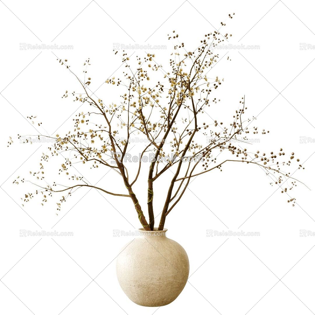 Modern floral ornaments Decorative ornaments 3d model