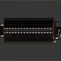 Metallic Industrial Processing Equipment With Grated Top Conveyor Belt Support Frame And Cables