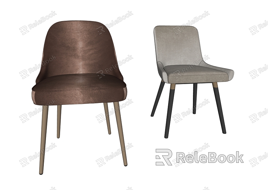 Modern Dining Chair Fabric Dining Chair Leisure Chair model