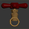 Brass Valve with Red Handle and 1/4 Inch Size as Essential Hardware Tool
