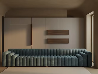 Three-seat sofa 3d model
