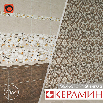 European-style wall tiles 3d model