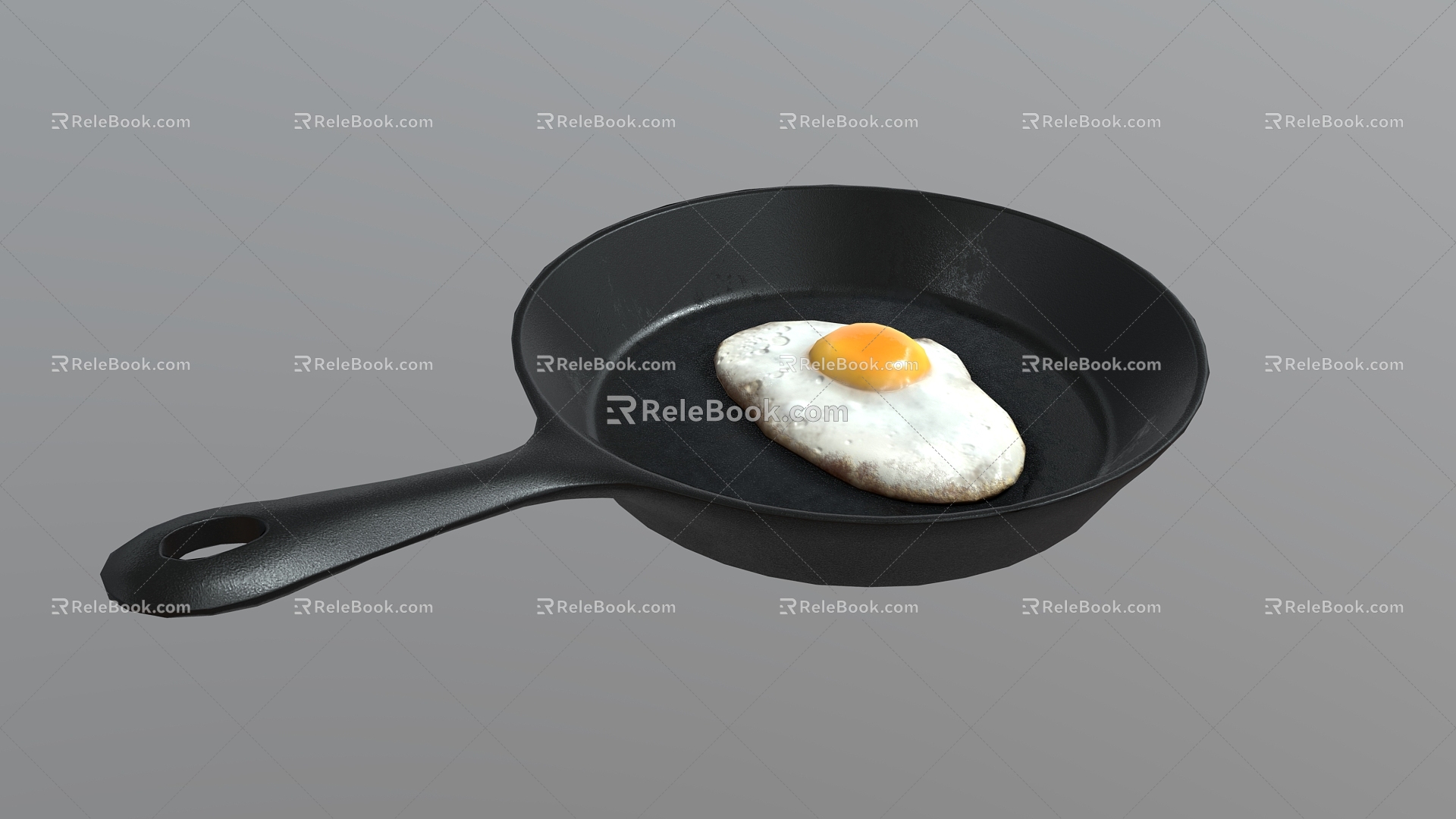 Fried Egg Pan 3d model