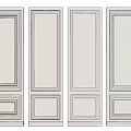Modern Decorative Wainscoting Panels With Sleek Design And Clean Lines 3d model