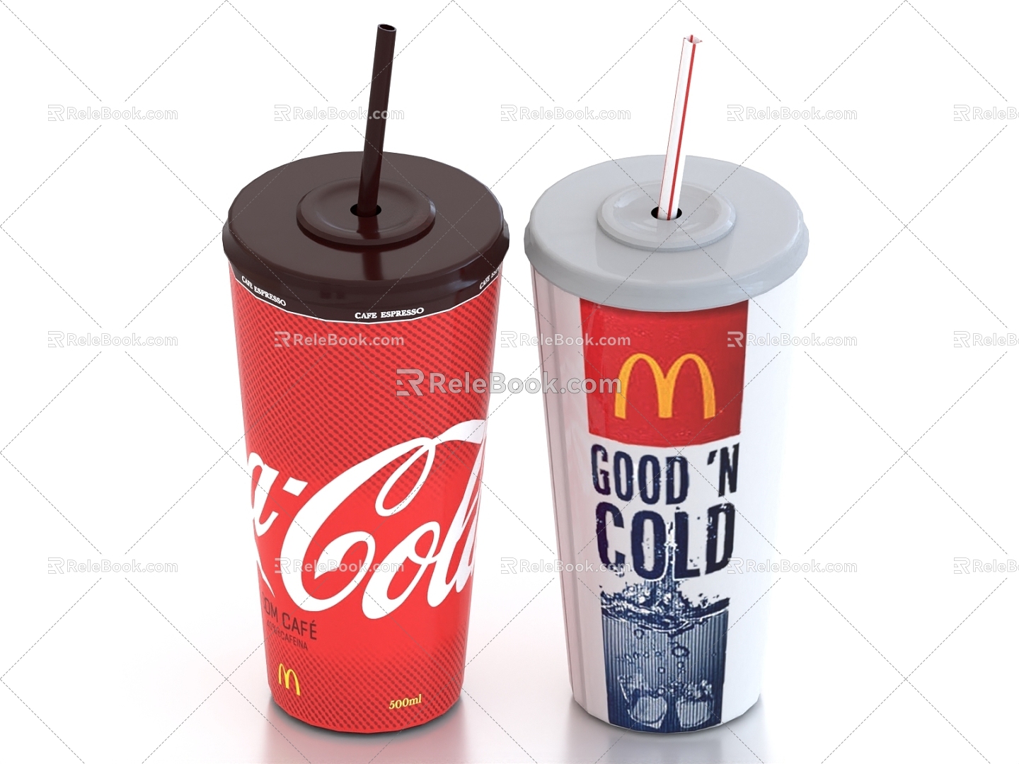 Coke Cup Coca-Cola McDonald's Beverage Drink Cup 3d model