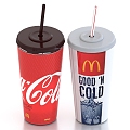 Coke Cup Coca-Cola McDonald's Beverage Drink Cup 3d model