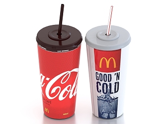 Coke Cup Coca-Cola McDonald's Beverage Drink Cup 3d model