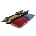 Multicolored Soft Fabric Throw Pillows with Modern Design for Living Room Sofa Decor