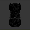 Rugged Off Road Car With Black Camouflage Exterior Red Seats And Roof Spotlights