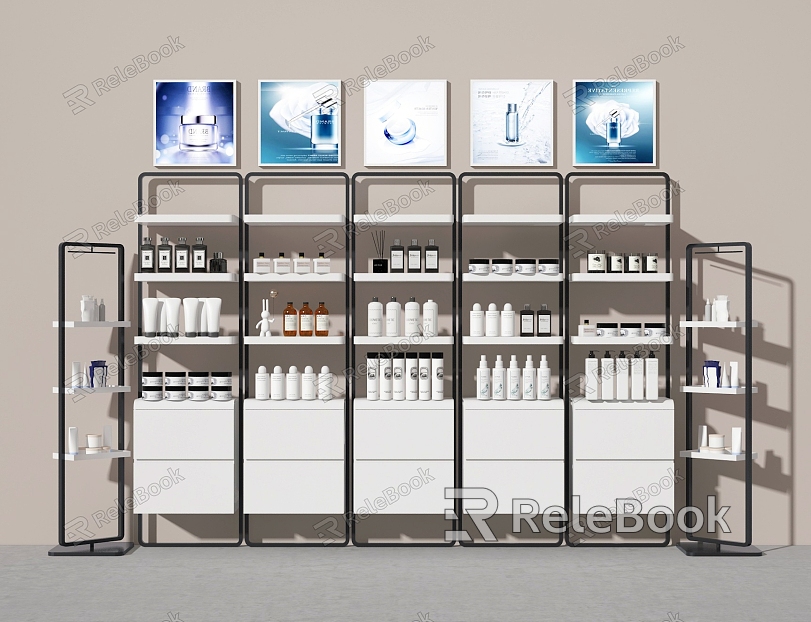 Counter Skin Care Product Cabinet Cosmetic Product Cabinet Skin Care Product Display Cabinet Container Advertising Cabinet Display Rack Shelf model