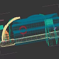 Black Three Layer Mechanical Device With Circular Components And Mounting Brackets