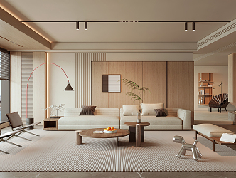 modern living room 3d model