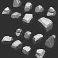 Staglized Stone 3d model