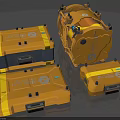 Yellow Industrial Equipment Toolboxes With Multiple Sizes Secure Locks And Labels