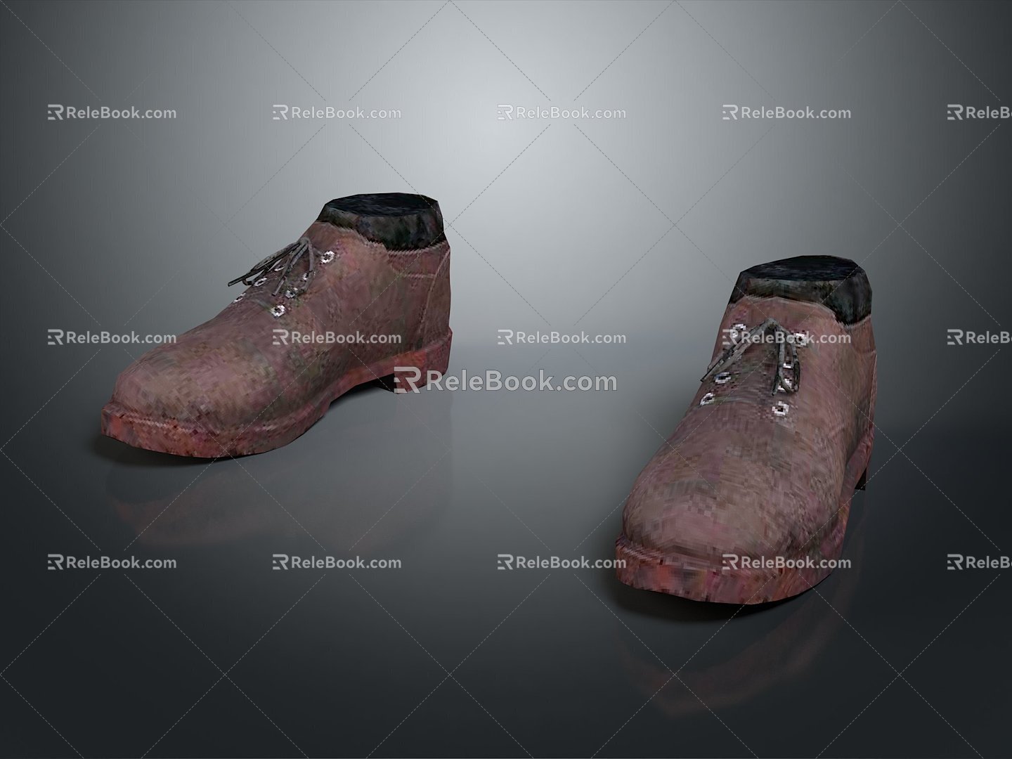 Cotton Shoes Warm Shoes Cold-proof Shoes Realistic 3d model