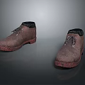 Vintage Brown Leather Casual Shoes With Red Sole For Daily Use