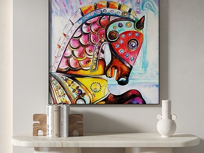 abstract decorative painting model