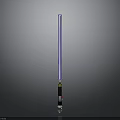 Futuristic Blue Lightsaber Design With Illuminated Blade And Metallic Hilt