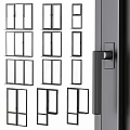 Modern Casement Windows Design With Black Frames Clear Glass And Sleek Handles