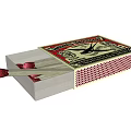 Open Swedish Matchbox With Red Tipped Matches Inside And Vintage Design