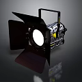 Professional Film Studio Spotlight With Adjustable Barndoors And Metal Handle