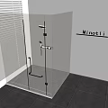 Modern Bathroom Sleek Shower Head With Glass Enclosure And Transparent Contemporary Design