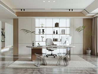 Modern study 3d model