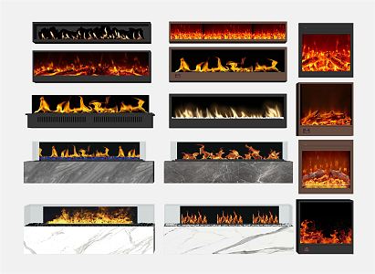 Modern Fireplace 3d model