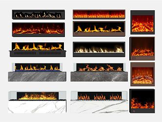 Modern Fireplace 3d model