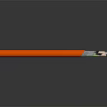 Industrial Equipment Orange Cable With Internal Metal Wires And Fiber Structure