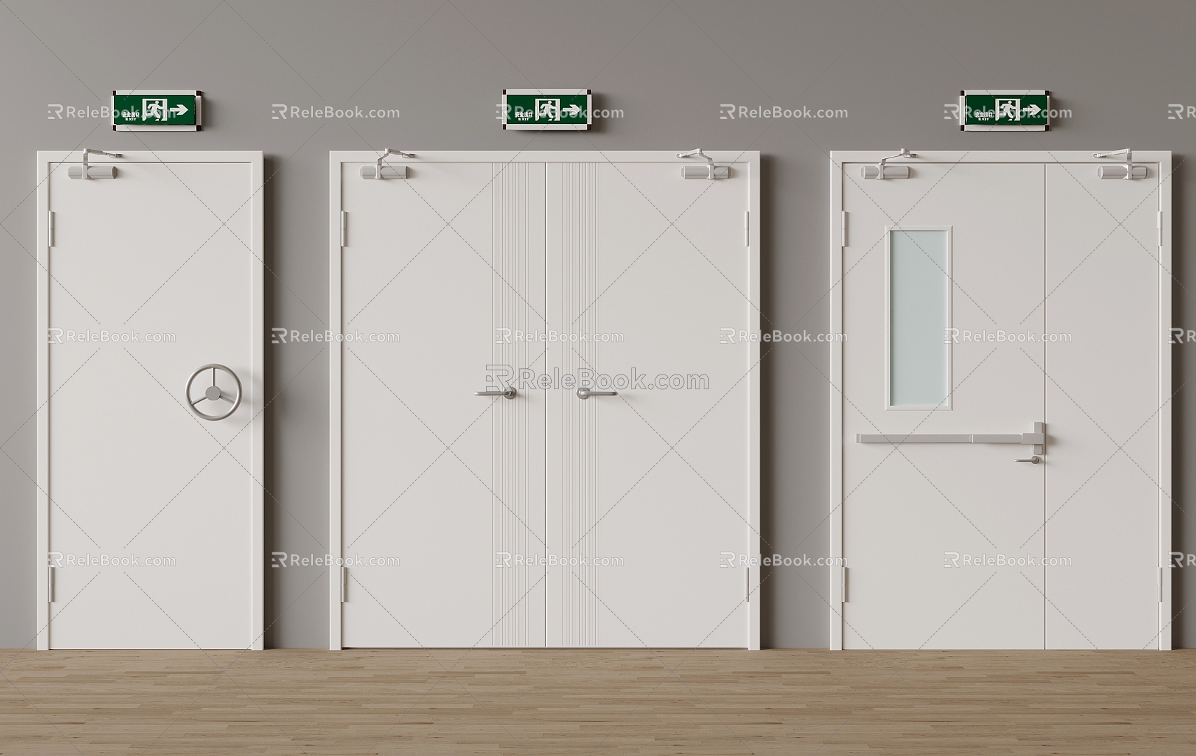 Fire Door Fire Door Emergency Door 3d model