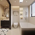 Twin Beds Bedroom with Green Headboards Large Window City View Chandelier Wooden Floor and Rug
