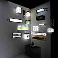 Public Facilities Wall Mounted Directional And Informational Signage With Various Designs
