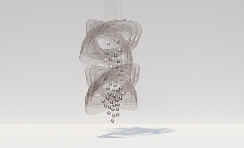 Modern chandelier profiled art chandelier 3d model