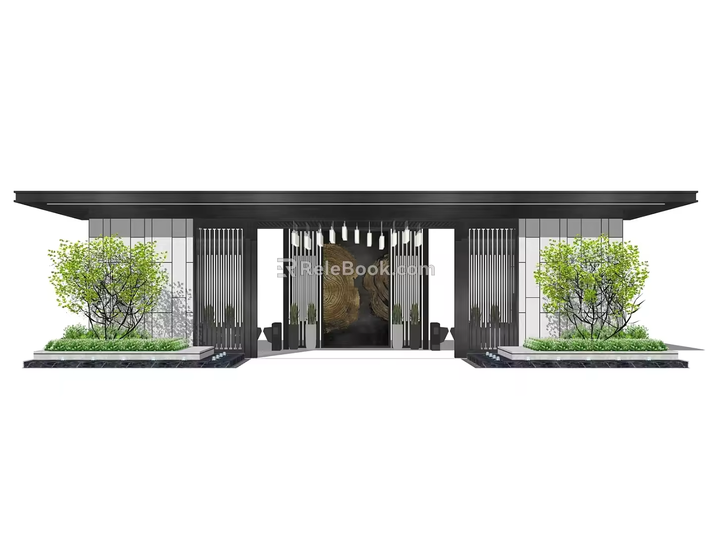 Entrance gate SU model 3d model