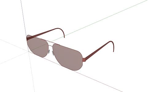 Modern Glasses 3d model