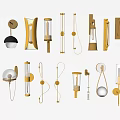 Stylish Modern Wall Lamps with Various Designs Shapes and Metallic Finishes for Home Decor