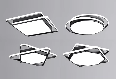 modern ceiling lamp 3d model